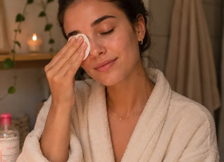 Cómo eliminar base de maquillaje de los poros obstruidos