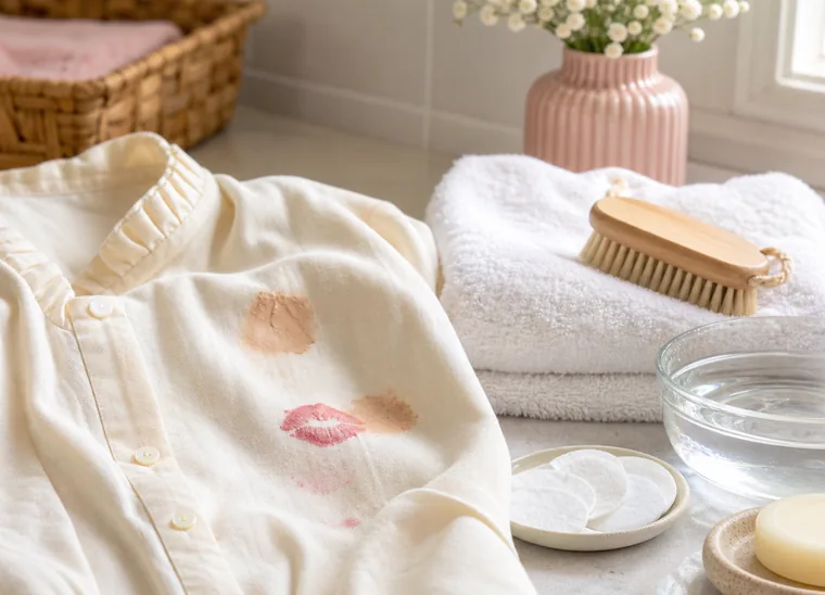 Cómo eliminar manchas de maquillaje en la ropa sin estropear el tejido